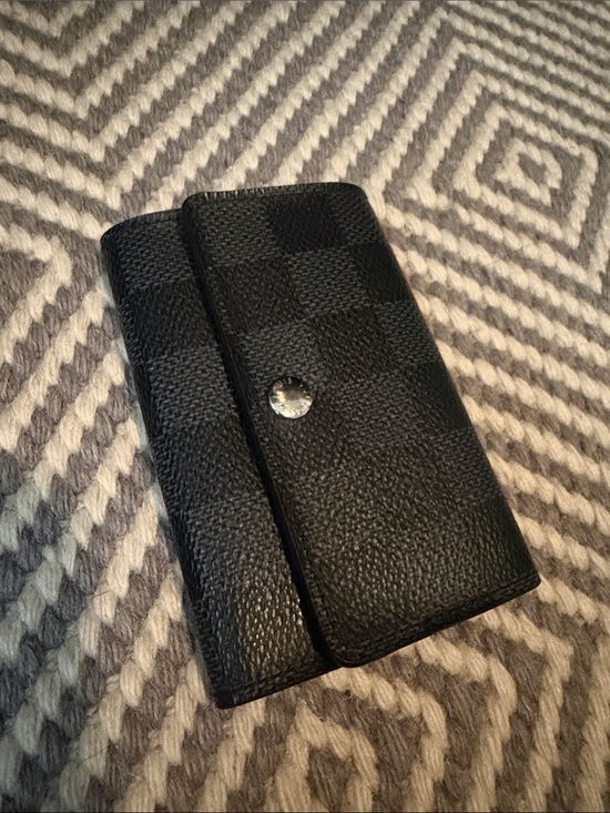 Louis Vuitton Other - Louis Vuitton Black Textured Key Holder